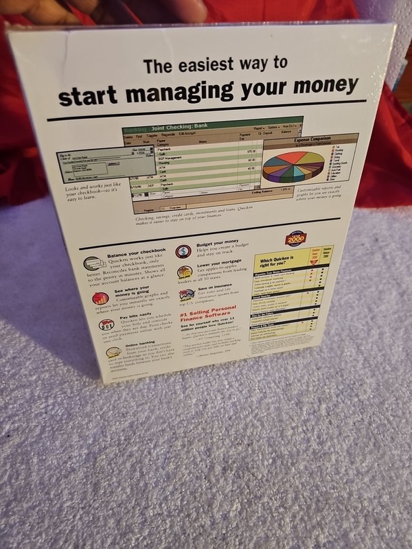 Intuit Quicken 2000 for Windows – Complete Boxed Financial Software NEW Sealed" gallery