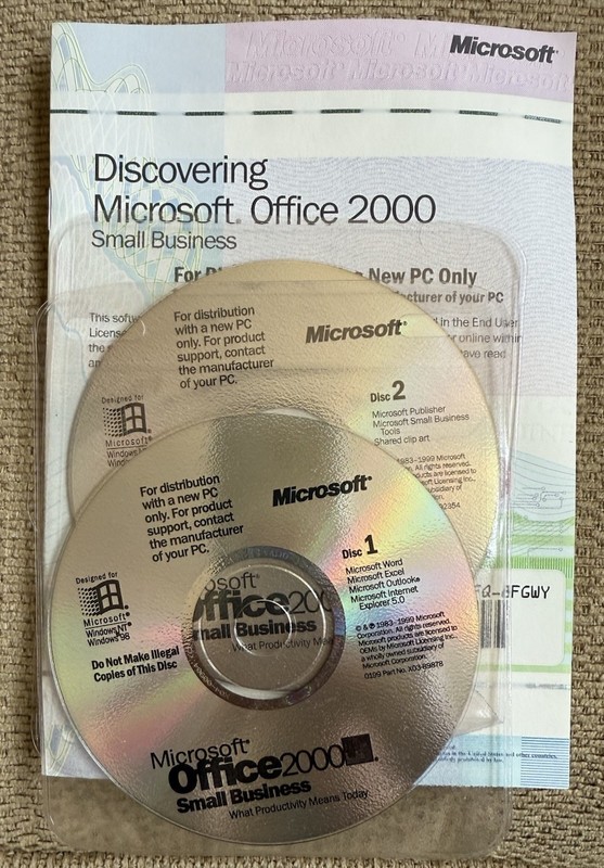 Microsoft Office 2000 Small Business CDs