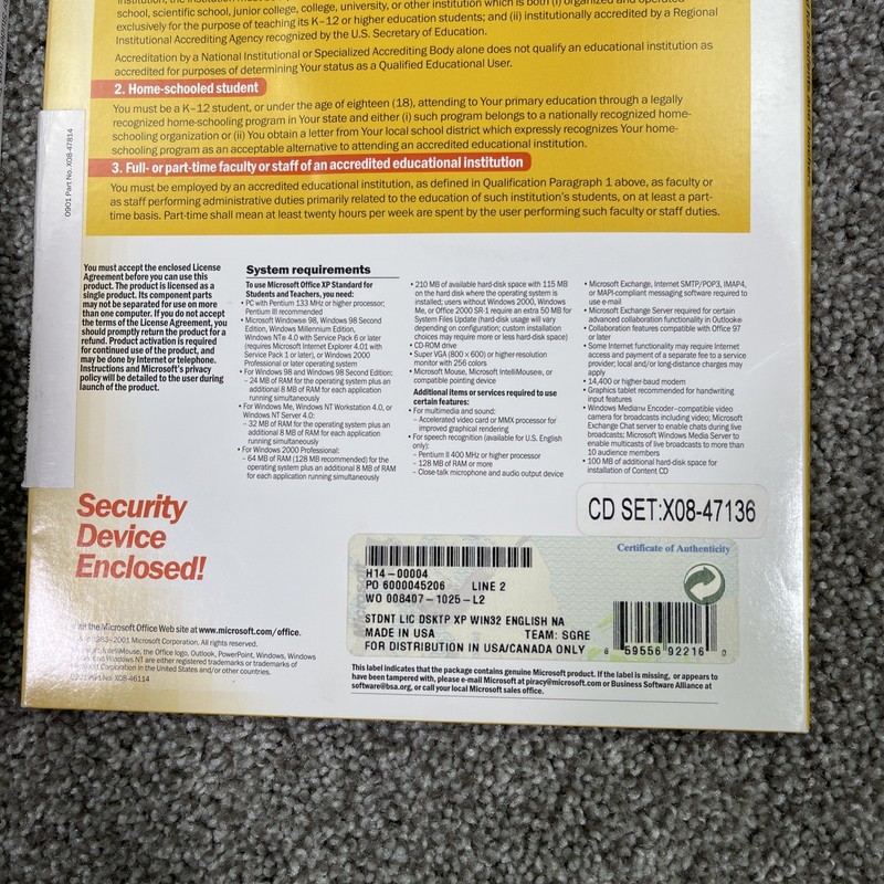 Microsoft Office XP Standard for Students and Teachers 2002 with Product Key gallery