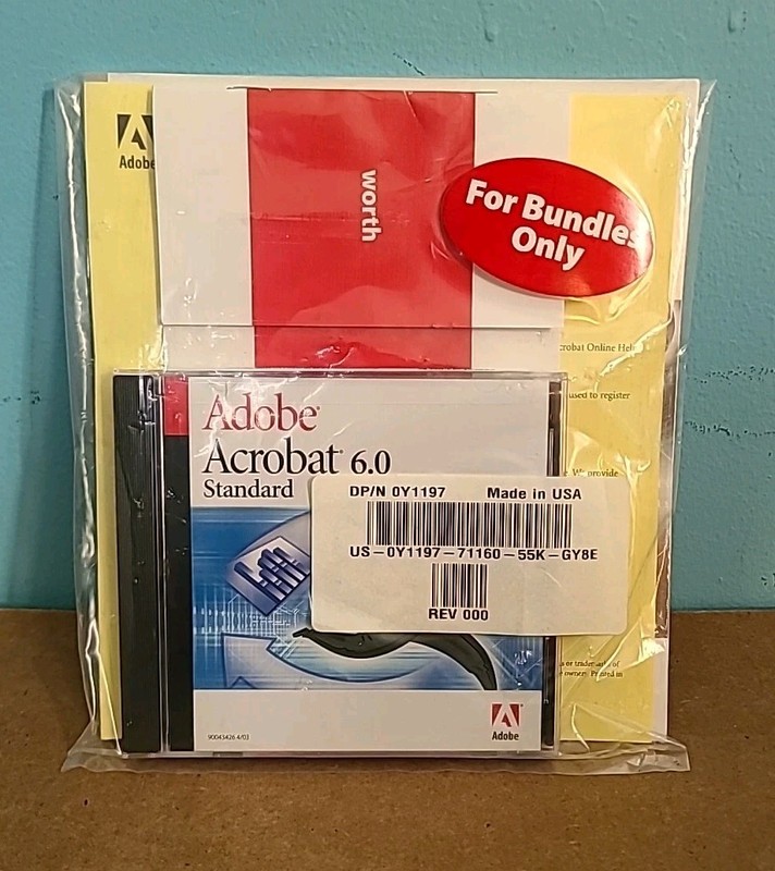 NEW – Adobe Acrobat 6.0 Standard WINDOWS – SEALED. FAST SHIP