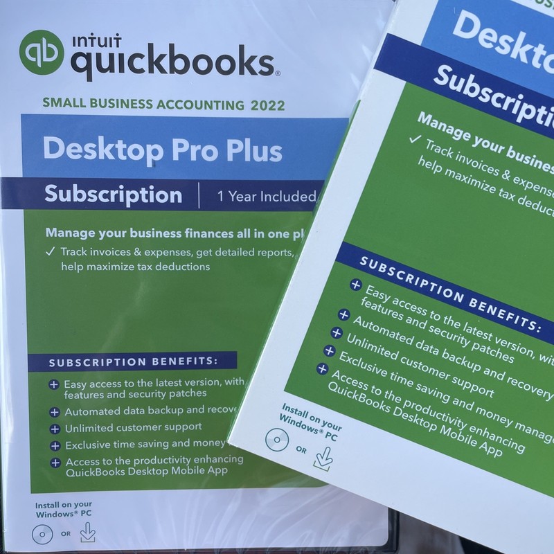 SEALED Intuit Quickbooks Desktop Pro Plus Small Business Accounting 2022 gallery