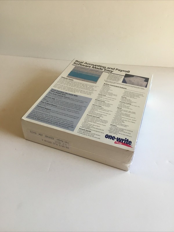 New Sealed One Write Plus Accounting Payroll - Software gallery