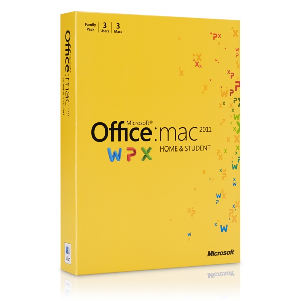 MS Microsoft Office MAC 2011 Home and Student Family Pack For 3MACs =SEALED BOX=