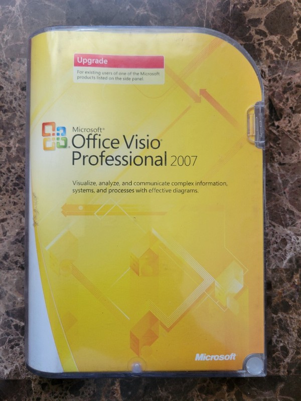 Microsoft Visio Professional 2007 Full Version With UPGRADE (Backup Disks)