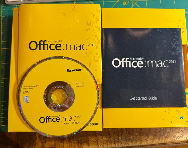 Microsoft Office Mac 2011 Home & Sudent Family Pack Installation DVD