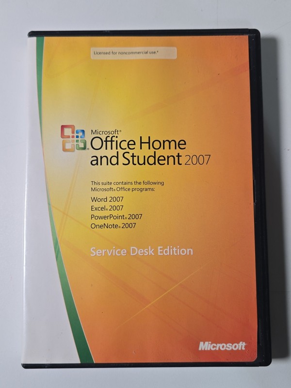 Microsoft MS Office Home and Student 2007 Word Excel PowerPoint OneNote W/ Key