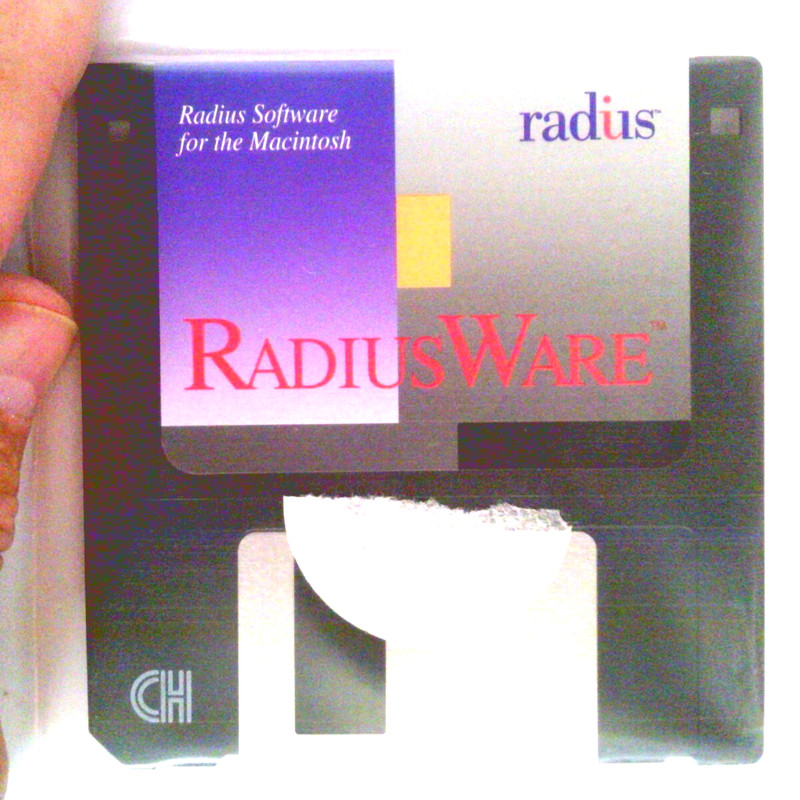 ✅ Radius~RadiusWare~Macintosh~1990~3.5″ Floppy Disk