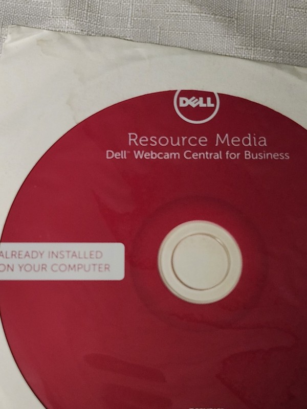 Dell Resource Media Webcam Central For Business CD Disc New Sealed Part # GF1T5 gallery