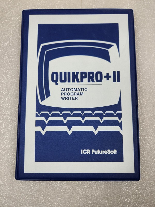 QuikPro+II Automatic Program Writers Software Manual Commodore 64 ICR FutureSoft