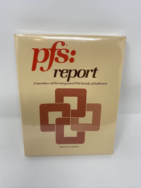 (1984) Software: PFS: Report Apricot Computer Software NOS Sealed!