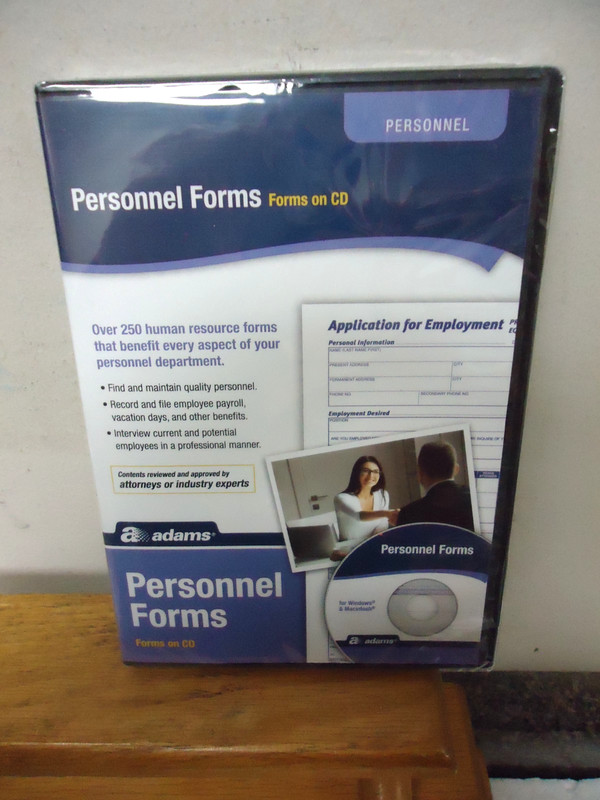 2 NEW! Adams Human Resource Forms & Create a Employee Handbook on CD ROM! F/S! gallery