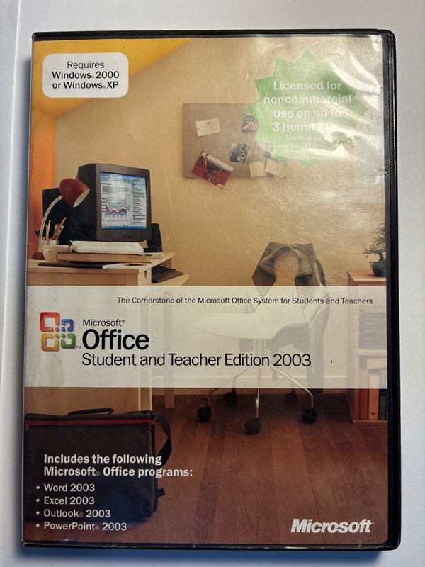 Microsoft Office 2003 Student and Teacher Edition (Retail) (3 User/s) – Full…