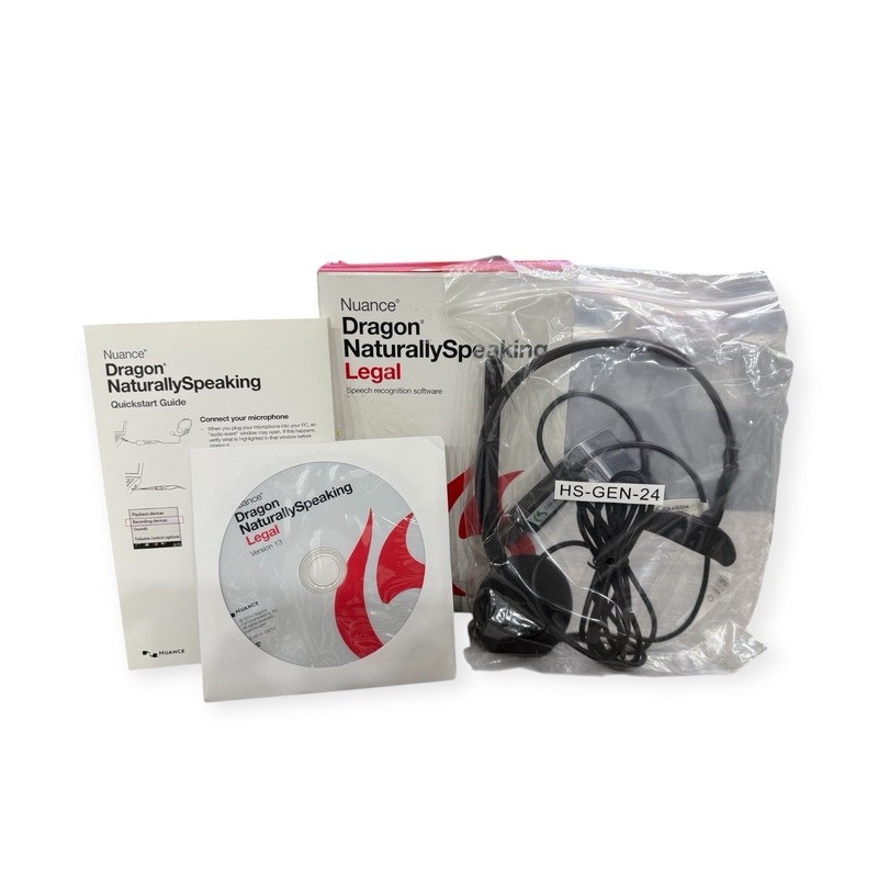 Nuance Dragon NaturallySpeaking Legal 13 DVD w/ Serial & Mic Non-Subscription gallery