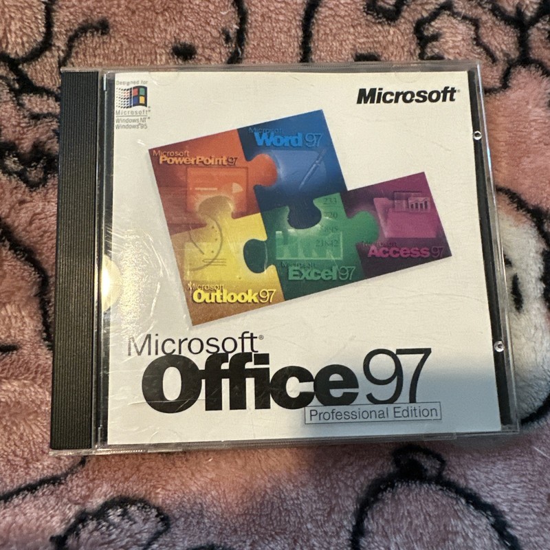 Microsoft Office 97 Software Professional Edition Windows NT 95 With Key code