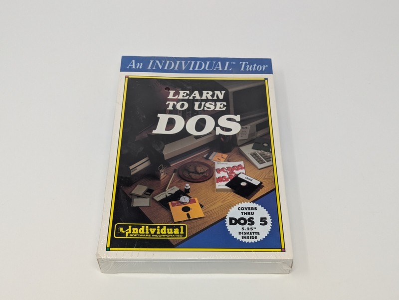 Vintage Computer Learn To Use DOS By Individual Software *Brand NEW & Sealed*
