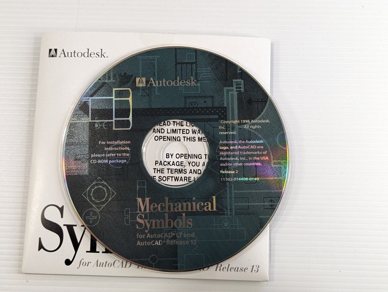 Mechanical Symbols For AutoCAD LT for Windows Autodesk 1995 Software CD Rom gallery