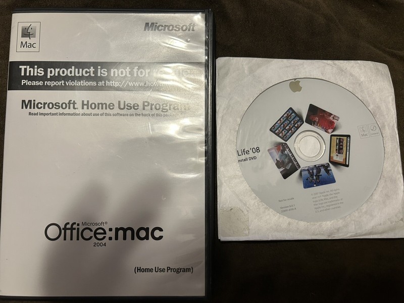 Microsoft Office Mac 2004 Home and iLife 2008