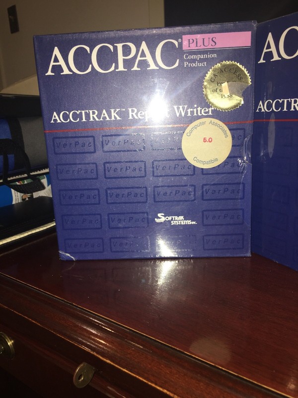 2 NEW Accpac Plus Accounting Companion Product. ACCTRAK REPORT WRITER. NFR.