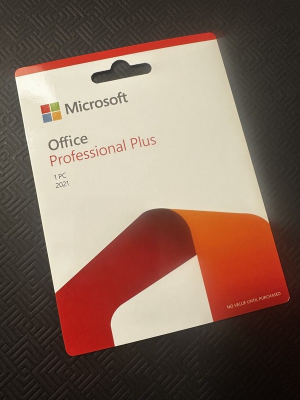 Microsoft Office Professional Plus 2021 Retail 1PC Product Card Sealed
