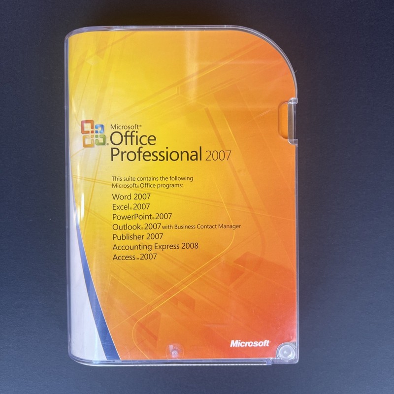 Microsoft Office Professional 2007 Full Retail FPP English w Product Key