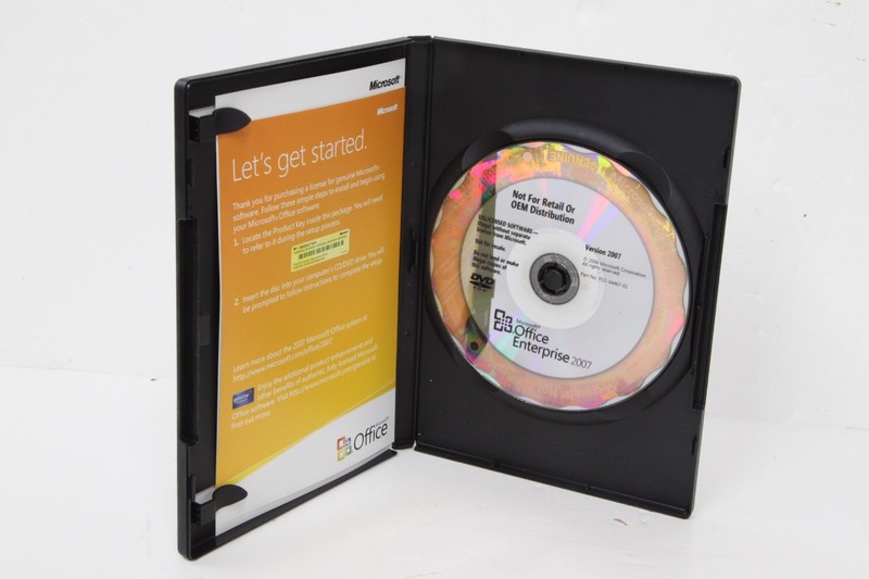 Microsoft Office Enterprise 2007 DVD Full Version Word Excel w/Product Key gallery