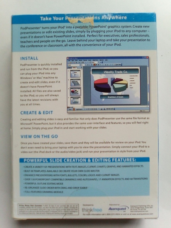 Adanquest PodPresenter for iPod gallery