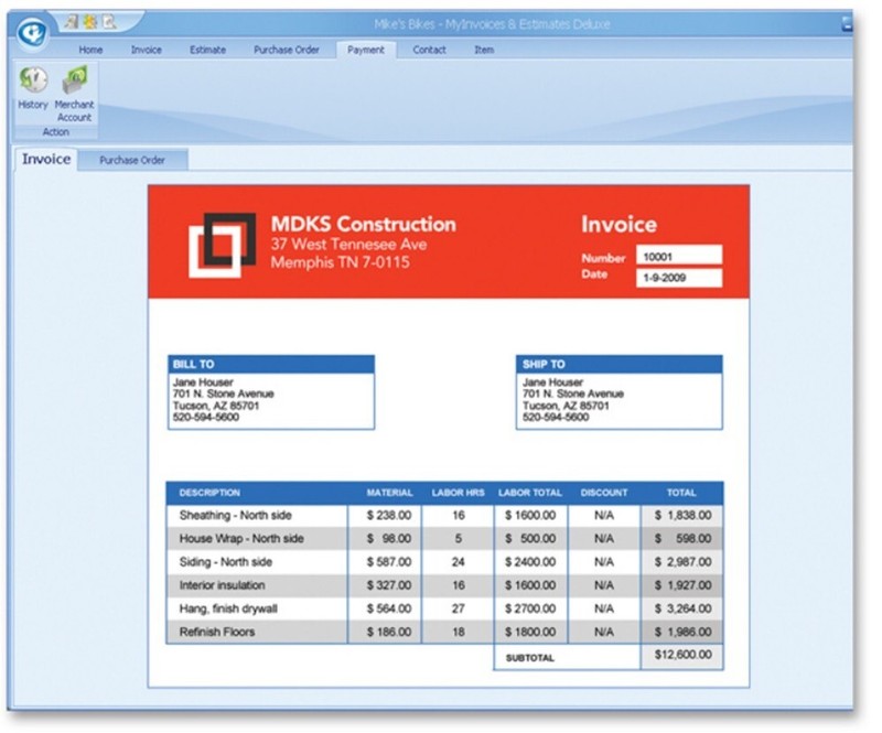 Avanquest 2026 My Invoices Estimates Deluxe 10, Discs, Windows 11, Description gallery
