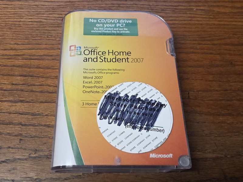 Microsoft MS Office 2007 Home and Student for 3 PCs Full English New Sealed
