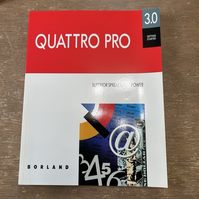 QUATTRO 3.0 For DOS Spreadsheet Software 3.5 & 5.25 Floppy Disks w/ Manuals gallery