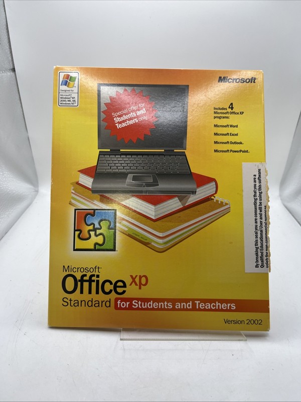 Microsoft Office Xp Standard For Students And Teachers 2002 Version for Windows