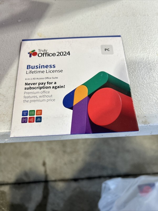 TrulyOffice 2024 Business Lifetime License for PC, 6-in-1 Suite for 1 User