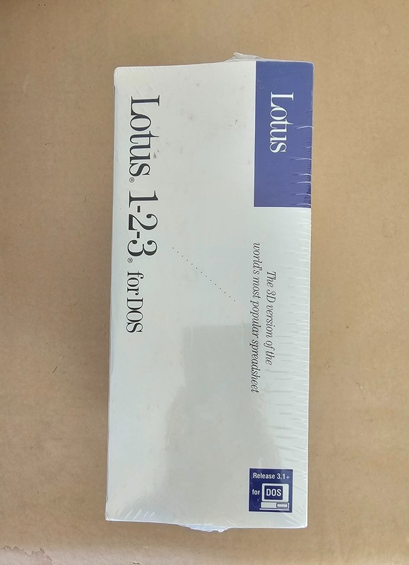 Vintage Lotus 123 Release 3.1+ for DOS, UPGRADE, New/Sealed IOB gallery