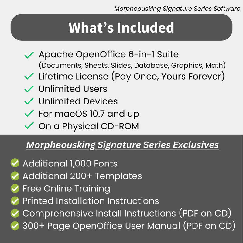 Open Office Software Suite for MAC - For Home Student Professional | CD-ROM gallery