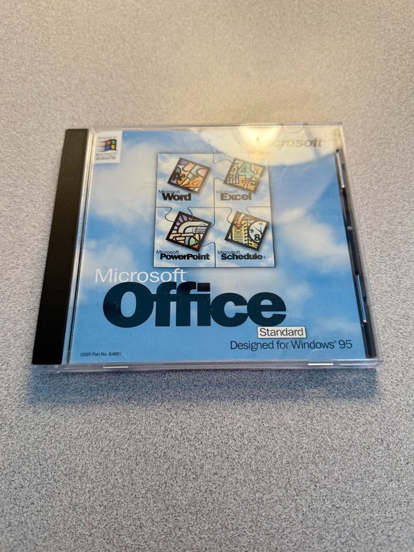 Microsoft Office 95 Standard Edition CD for Windows 95 w/ Key