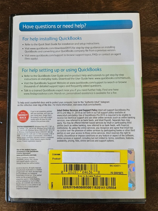 Quickbooks Desktop Pro 2015 Windows 10 - NO SUBSCRIPTION- AUTHENTIC TESTED! gallery
