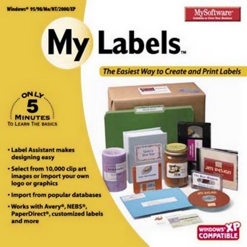 My Software My Labels MySoftware – Easily Create! PC Software Sealed New