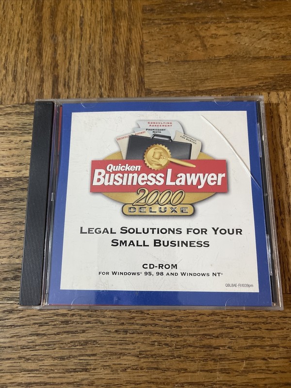 Quicken Business Lawyer PC Software