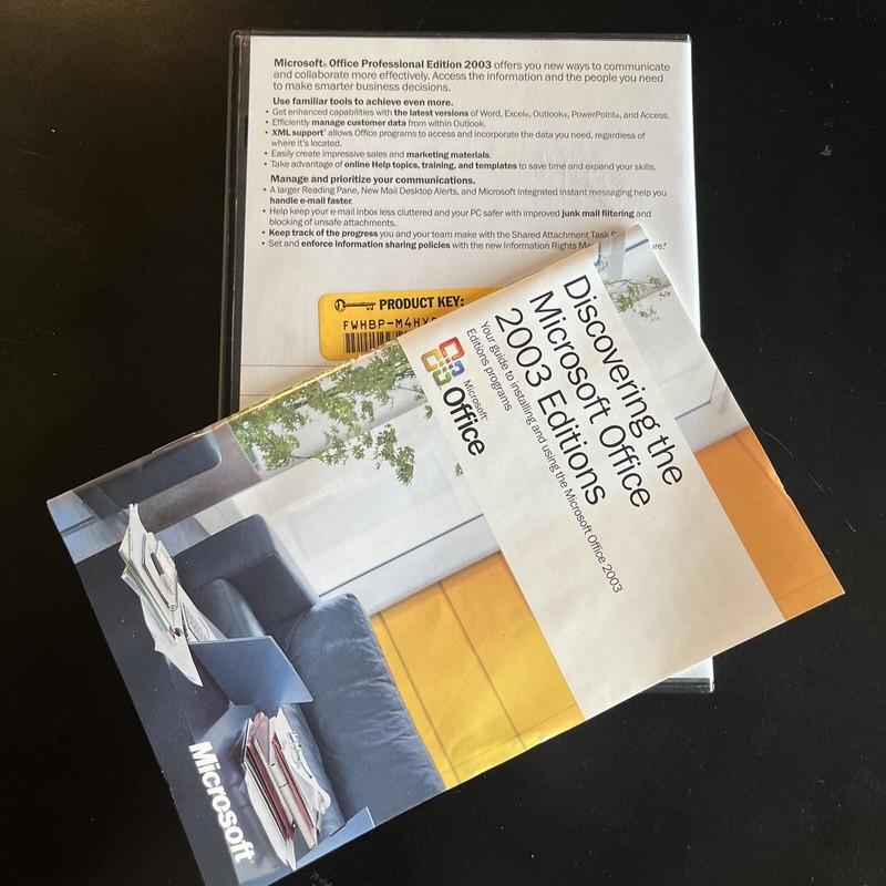 Microsoft Office 2003 Professional Licensed For 2 PCs Full Retail MS Pro =NEW= gallery