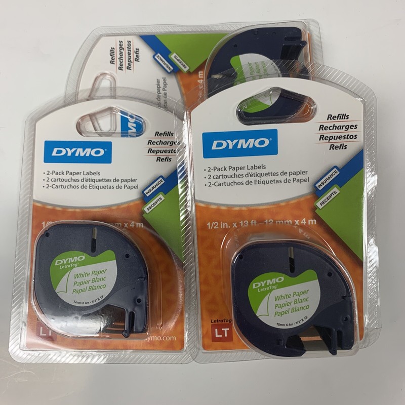 Dymo 10697 Self-Adhesive White Paper Labeling Tape for LetraTag (LT) Label gallery
