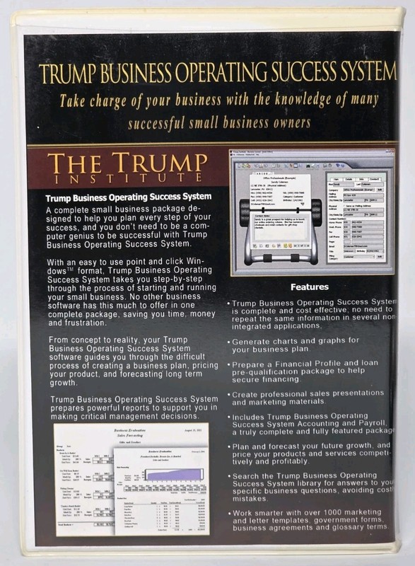 Donald Trump Business Operating Success System Software BOSS CD Trump Institute gallery