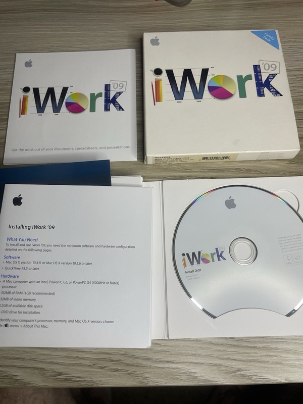 Apple iWork '09 Family Pack Full Version for Mac V9.0.3 2009 Software gallery
