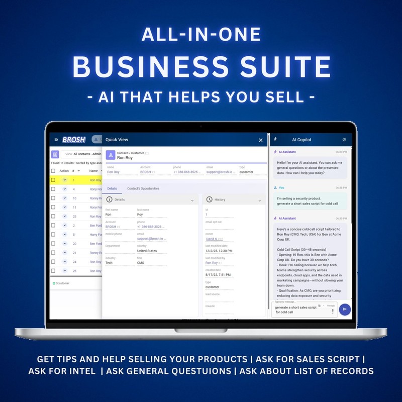 LIFETIME DEAL: CRM and marketing automation, E-Signature, Mass email+sms - BROSH gallery