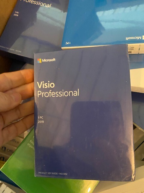 Microsoft Visio Pro 2019 Retail Box – Sealed