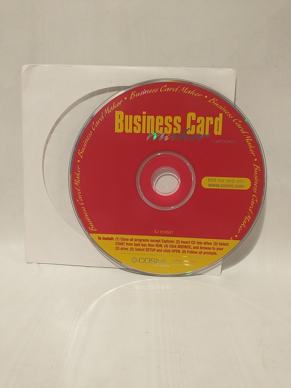Business Card Maker CD by Cosmi, 2000 SJ010501