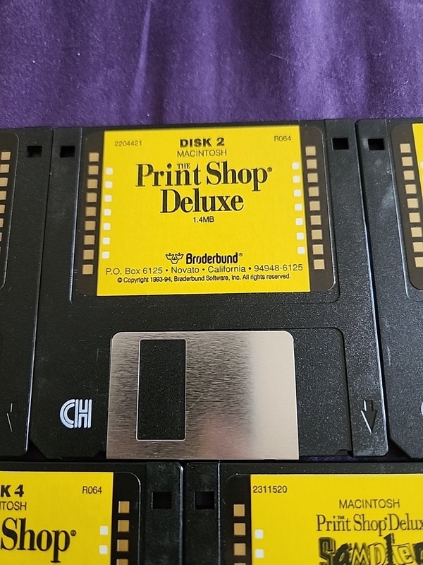 Rare | PrintShop Deluxe for Apple Macintosh - 3.5 Media | 1993-1994 HTF Software gallery