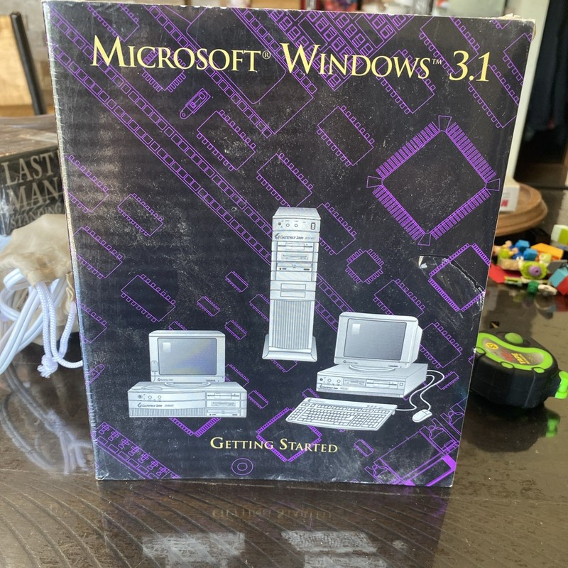 2 Microsoft WINDOWS 3.1 Books for Gateway 2000: Getting Started Brand New Sealed