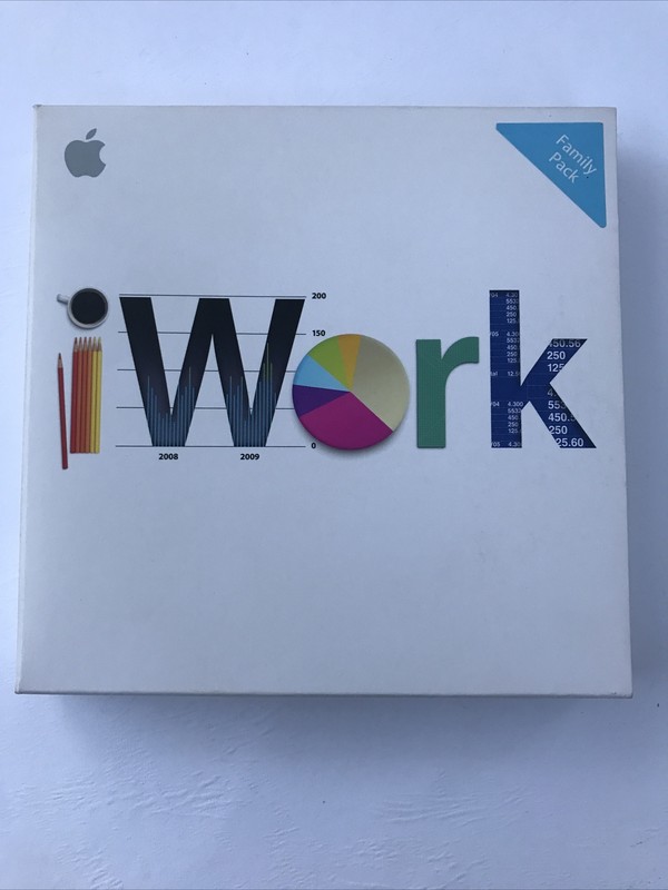 iWork ’09 Family Pack for Apple Mac MB943Z/A Pages Numbers Keynote