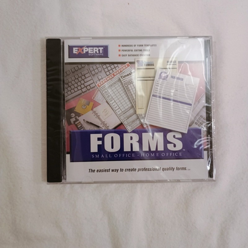 Expert Software Forms Small Office Home Office PC CD-ROM 1998 Vintage New Sealed