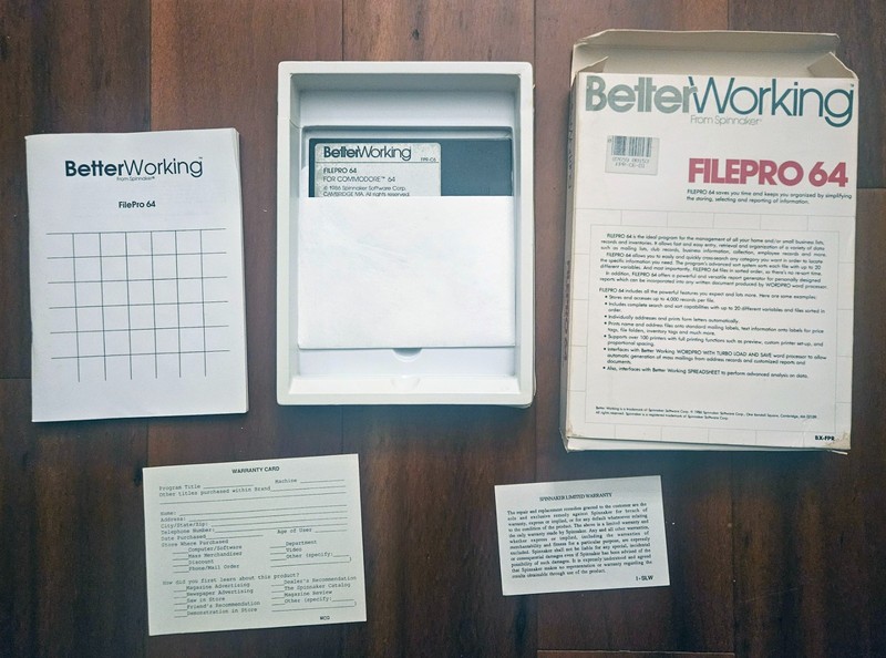 Better Working Spreadsheet Software by Spinnaker Commodore 64/128, Untested gallery
