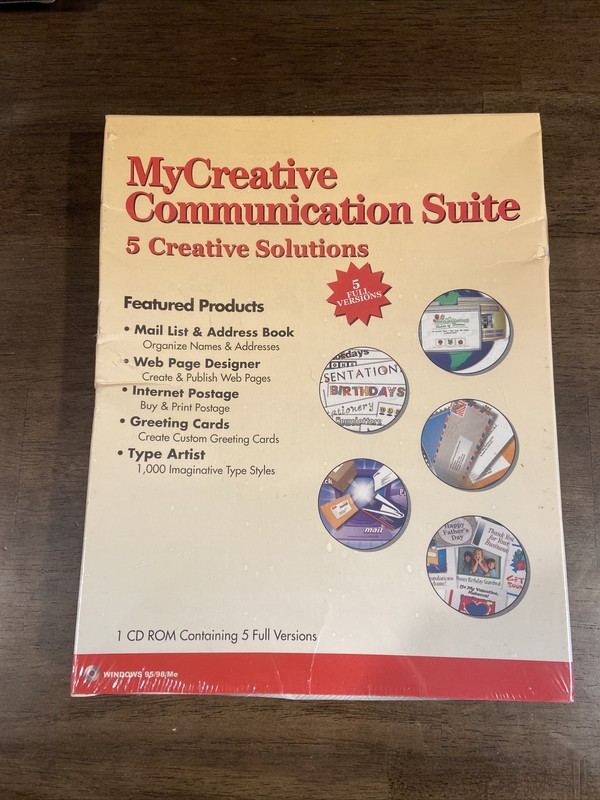 My Creative Communication Suite/ Model #7106/ 1CD ROM/ 5 Full Versions